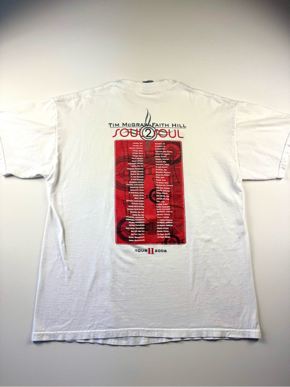 Vintage 2006 Faith Hill Tim McGraw Soul 2 Tour Tee T Shirt Country Music Band - Picture 5 of 11
